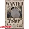 Affiche Wanted Jinbe -Figurines Soldes affiche wanted jinbe
