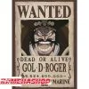 One Piece - Affiche Wanted Gold.D Roger -Figurines Soldes one piece affiche wanted goldd roger