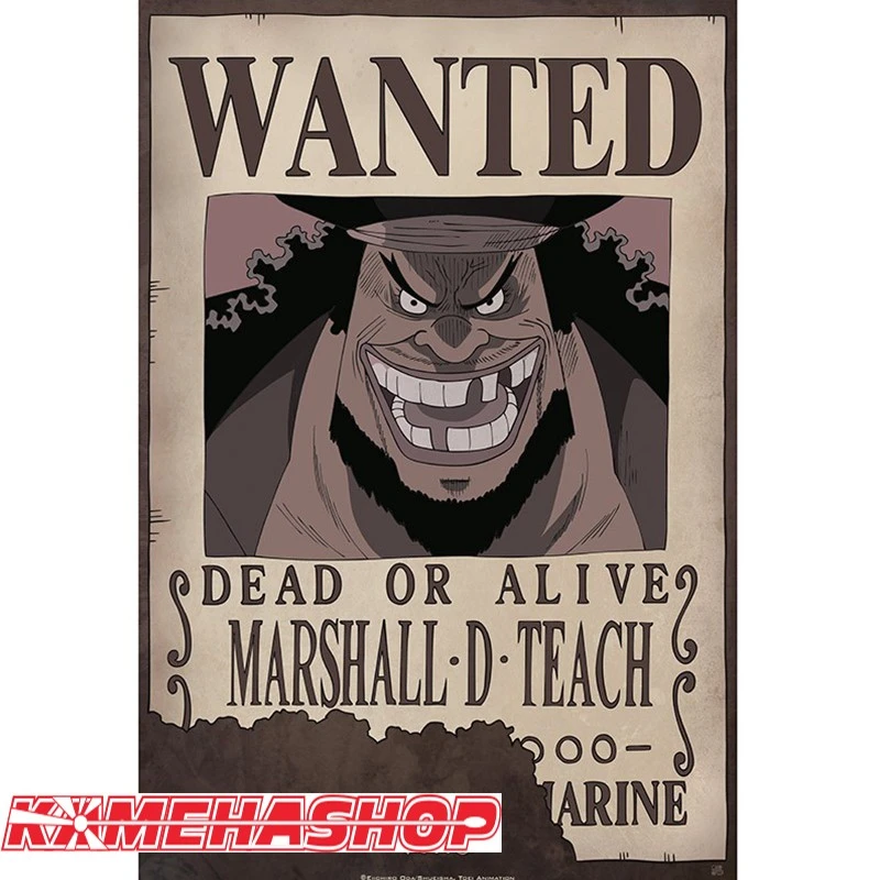 One Piece - Affiche Wanted Marshall D.Teach 3 One Piece - Affiche Wanted Marshall D.Teach
