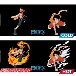 One Piece - Mug Thermo-Réactif Luffy Ace -Figurines Soldes one piece mug thermo reactif luffy ace 2