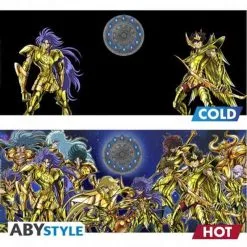 Saint Seiya - Mug Thermo-Récatif Chevaliers D'Or -Figurines Soldes saint seiya mug thermo recatif chevaliers d or 1