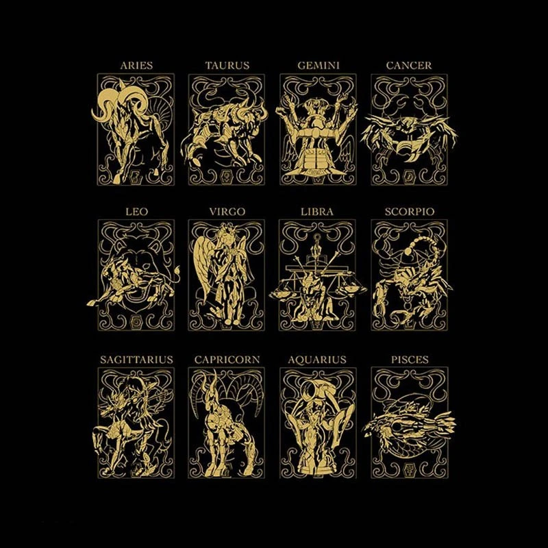 Saint Seiya - T-shirt Des 12 Armures D'Or 4 Saint Seiya - T-shirt Des 12 Armures D'Or – Image 2