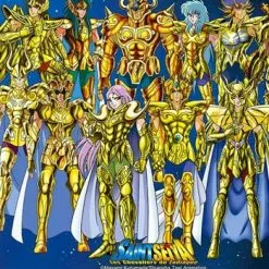 Figurines Soldes 3 Figurines Soldes -Figurines Soldes tapis souris saint seiya chevaliers or 1